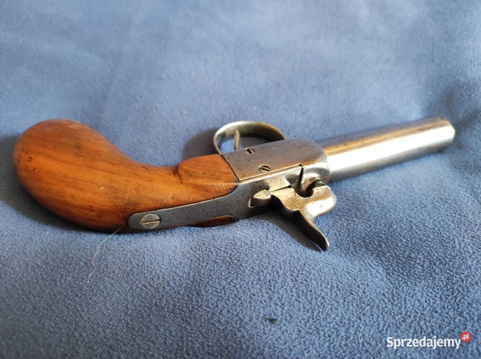 Pistolet mały kapiszon czarnoprochowy XIXw Militaria Wrocław