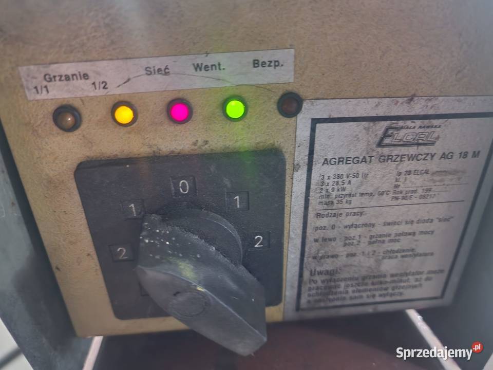 Nagrzewnica elektryczna agregat grzewczy AG 18M Józefów