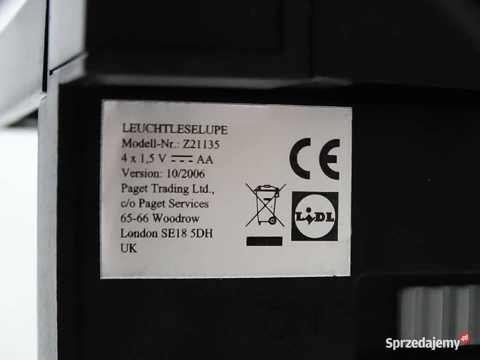 Lupa stojąca z podświetleniem TRONIC Lupa do Biłgoraj