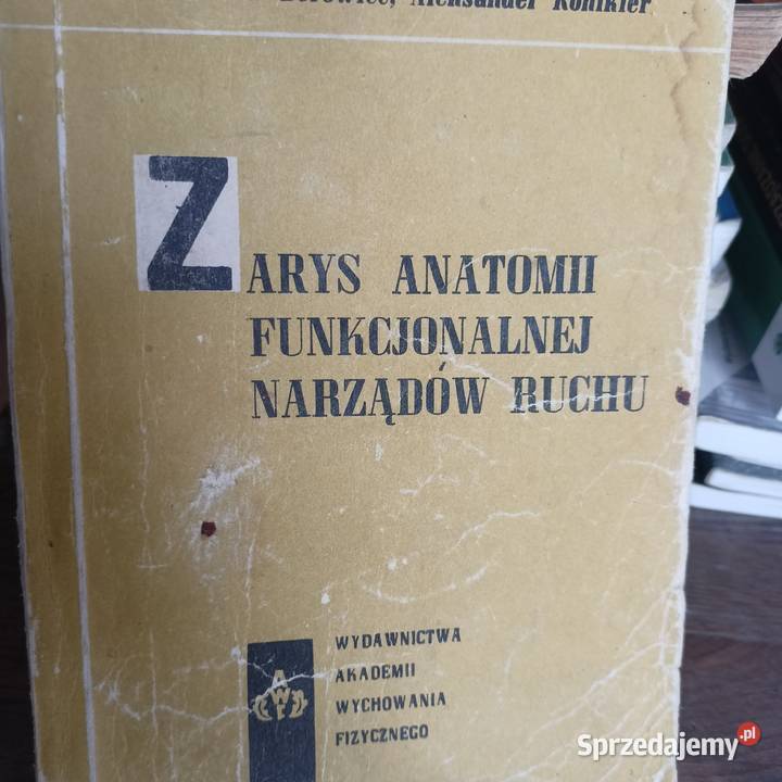 Zarys anatomii funkcjonalnej książki wysyłka medycyna, nauki medyczne Gdańsk