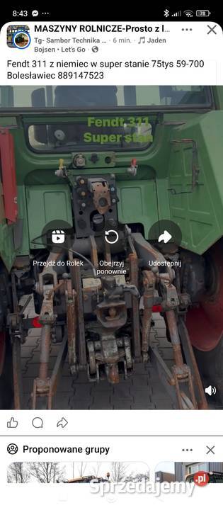 Fendt 306308 podlaskie Kolno sprzedam