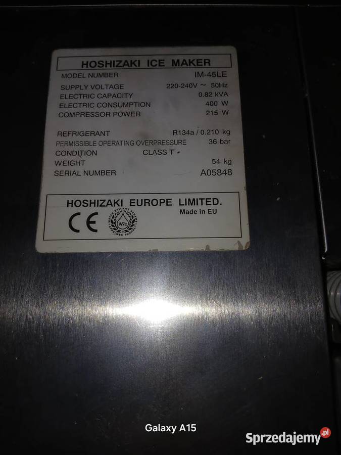 Kostkarka do lodu Hoshizaki 45 LE gastronomiczna