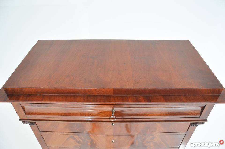 Antyczna komoda szyfoniera Biedermeier Świętochłowice