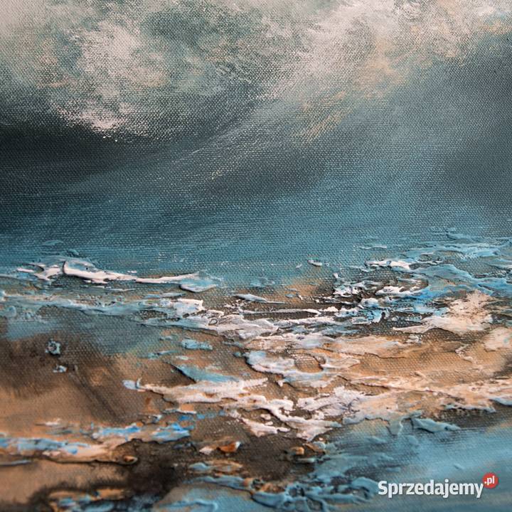 Burzowe niebo nowoczesny pejzaz morski obraz Malbork