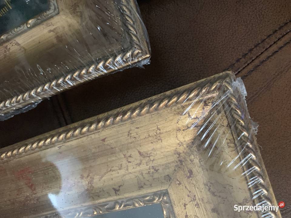 Ramka rama na zdjęcia drewniana ze szkłem stare Bystrzyca Kłodzka