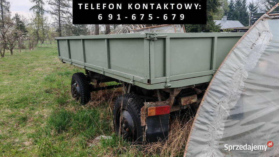 Przyczepa rolnicza wywrotka zarejestrowana nieuszkodzony Dobrzyń nad Wisłą