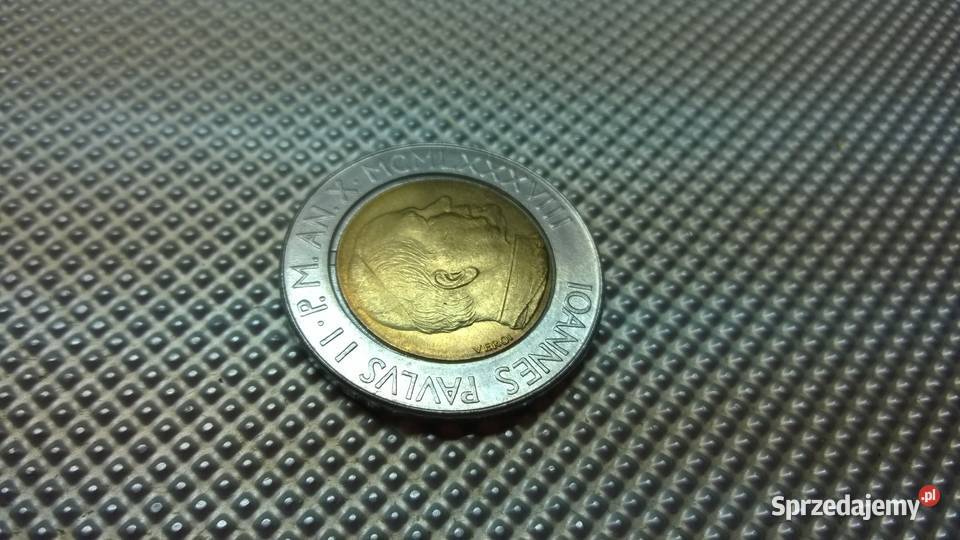 moneta Watykan 500 lirów 1988 Warszawa