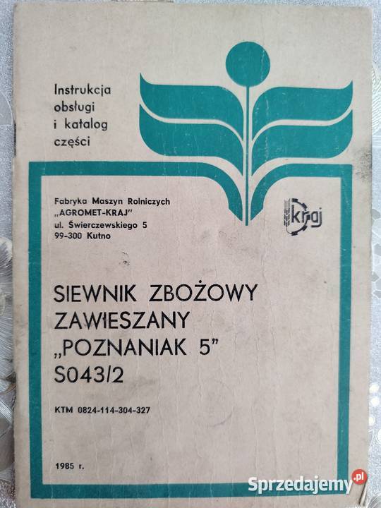 Siewnik zbożowy Poznaniak nieuszkodzony Golub-Dobrzyń sprzedam
