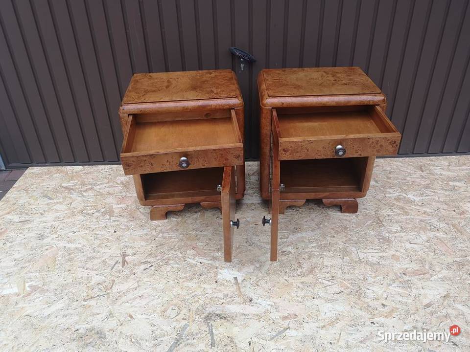 Stoliki Szafki Nocne Art Deco Stare Antyk Swarzędz