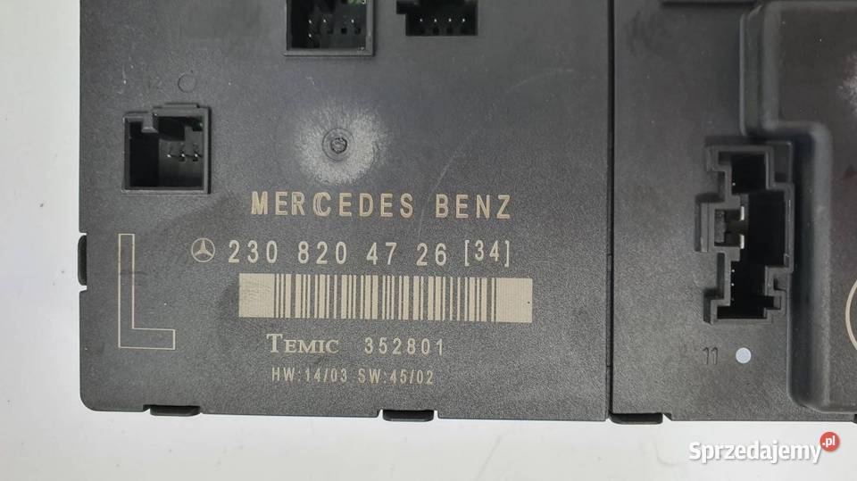 STEROWNIK DRZWI A2308204726 MERCEDES SL 350 kujawsko-pomorskie sprzedam