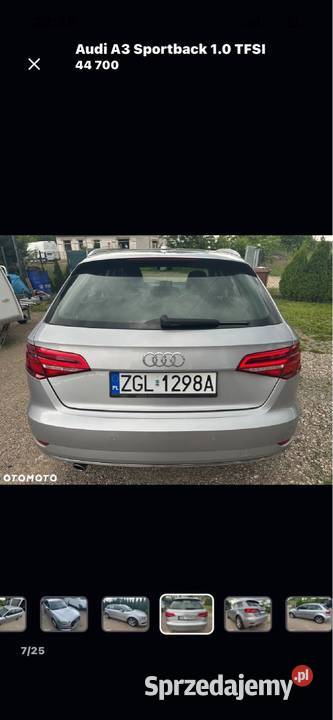 Audi A3 benzyna stan led matrix 79tyśKM bogata immobilizer Łaniewo