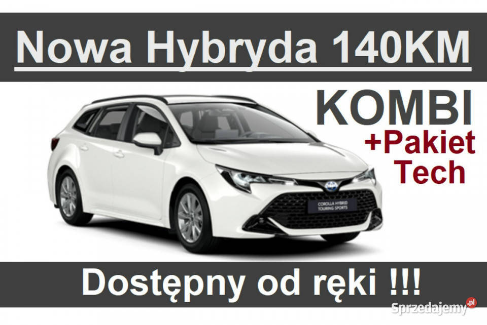 Toyota Corolla Nowa Hybryda 140 18 Pakiet Tech asystent pasa ruchu Szczecinek sprzedam