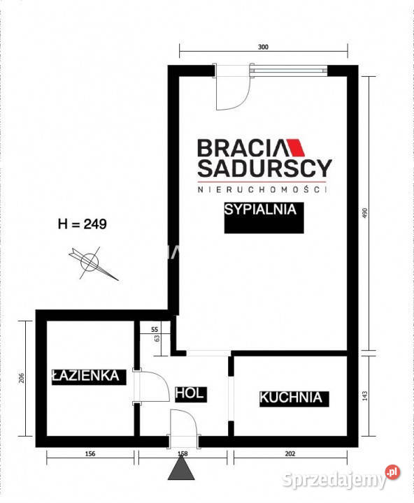 Mieszkanie Kraków 246 metrów 1 pokojowe