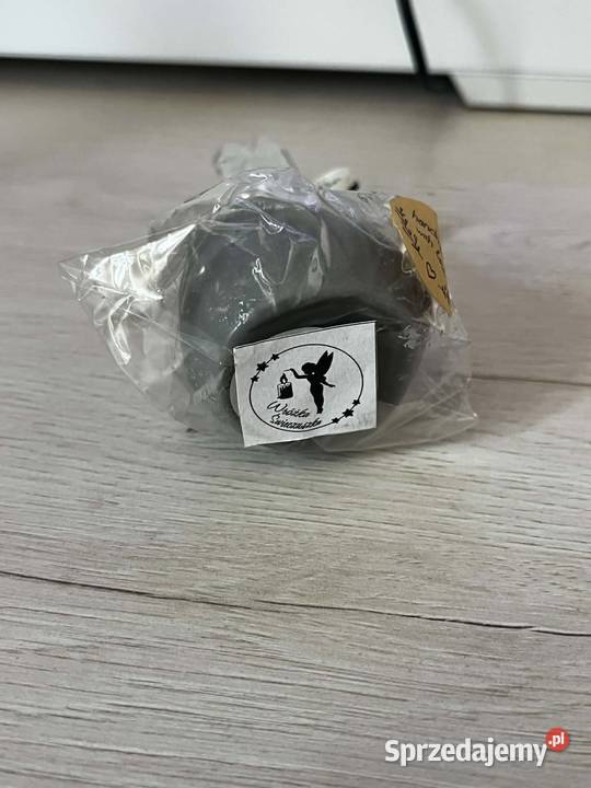 Świeca róża szara Handmade prezent Radzyń Podlaski sprzedam