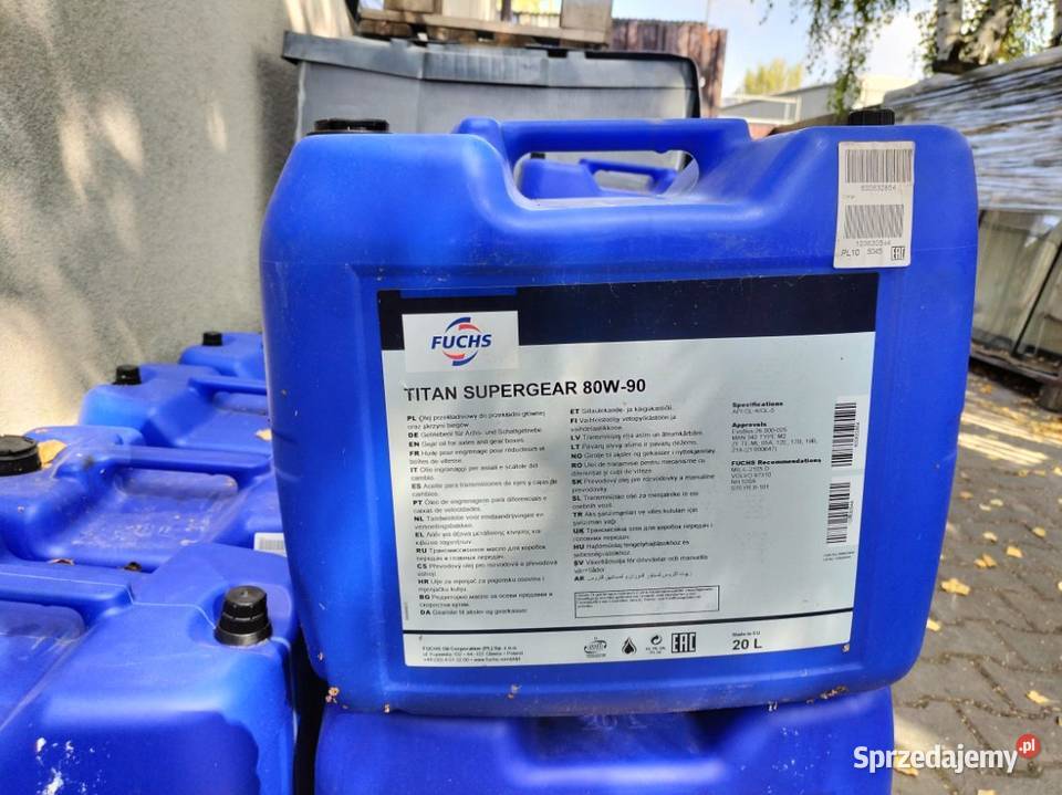 FUCHS OLEJ PRZEKŁADNIOWY TITAN SUPERGEAR 80W90 sprzedam