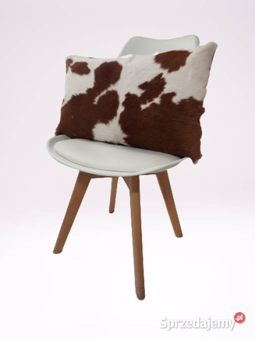 Poduszka Dekoracyjna Skóra Naturalna Cielęca Szaflary