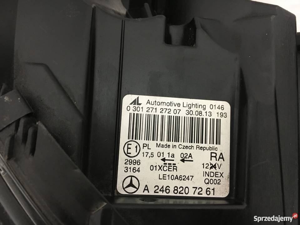 MERCEDES B KLASA 246 2468207261 2468207161 osobowe Lubsko