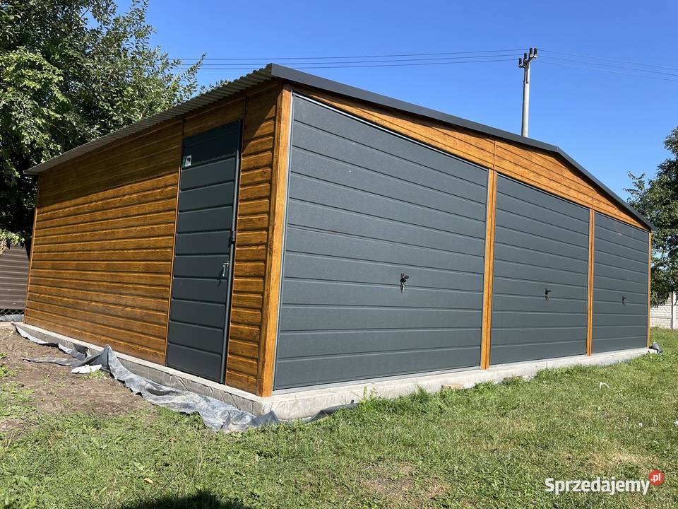 Garaż blaszany 9x6 WZMOCNIONY PROFILAMI Mińsk Mazowiecki