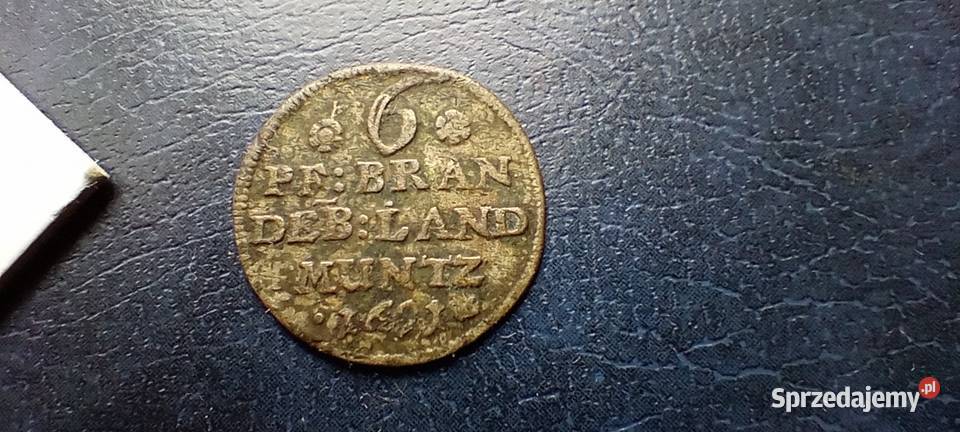 Stare monety 6 fenig 1691 Niemcy srebro podkarpackie sprzedam