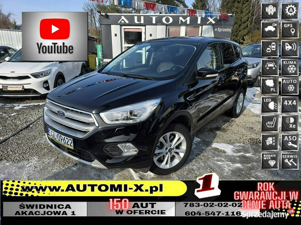 Ford Kuga 20D 4X4 AutomatLIFTSam elektryczne lusterka Świdnica