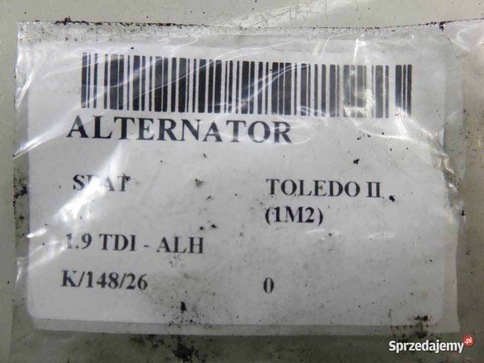 ALTERNATOR SEAT TOLEDO II 19 TDI 038903023L małopolskie