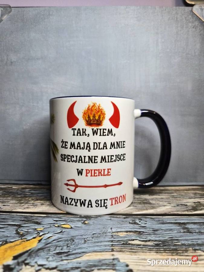 Kubek z tekstem Tak wiem że mają mnie specjalne Warszawa