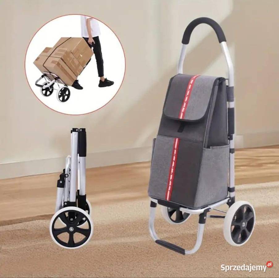 Wózek zakupowy aluminiowy składany Wózki narzędziowe Chorzów