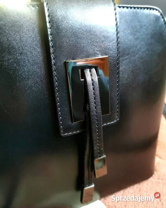 Piękna Stylowa Damska Torebka Skórzana BORSE IN szary/srebrny