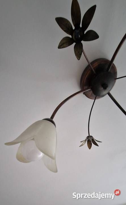 lampa sufitowa trzyramienna kwiat kwiatki Pozostałe Kraków