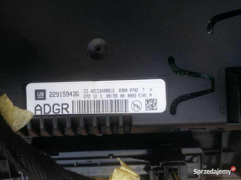 wyswietlacz ekran zegar 22915943G opel insignia Stryków