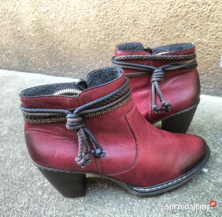 Buty Botki Damskie ocieplane Rieker 40