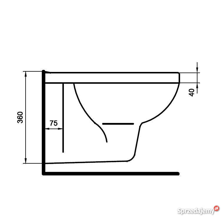 Miska WC wisząca Koło Primo z deską Brzoza