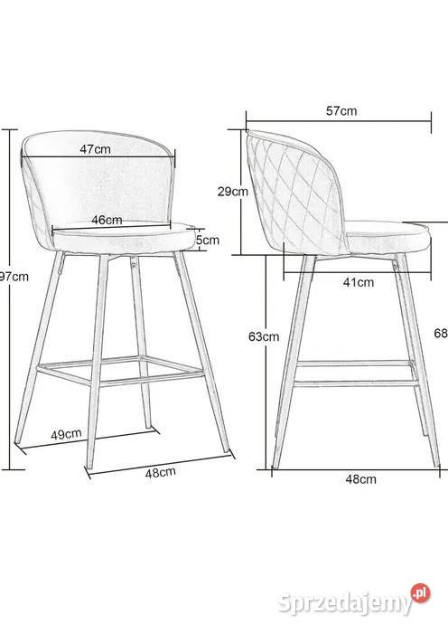 4 Hokery pomaramczowe NOWE sprzedam