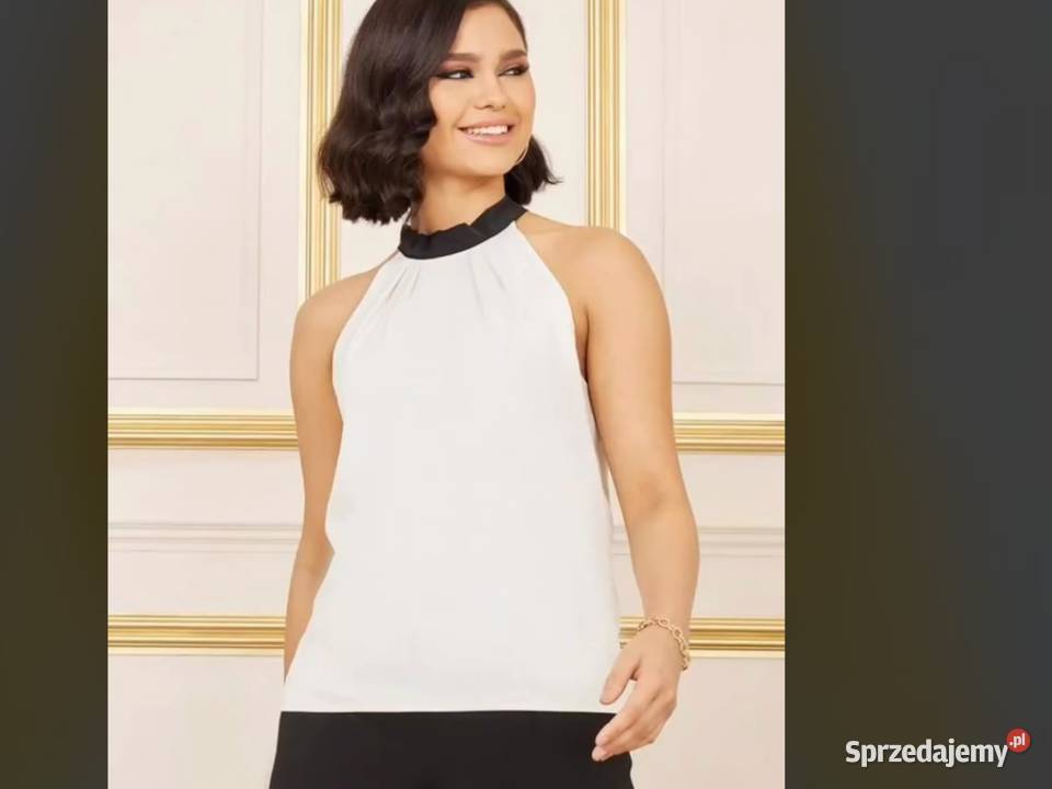 Bluzka Biała Damska Top GUESS MARCIANO ML Nowa Nowa Sól