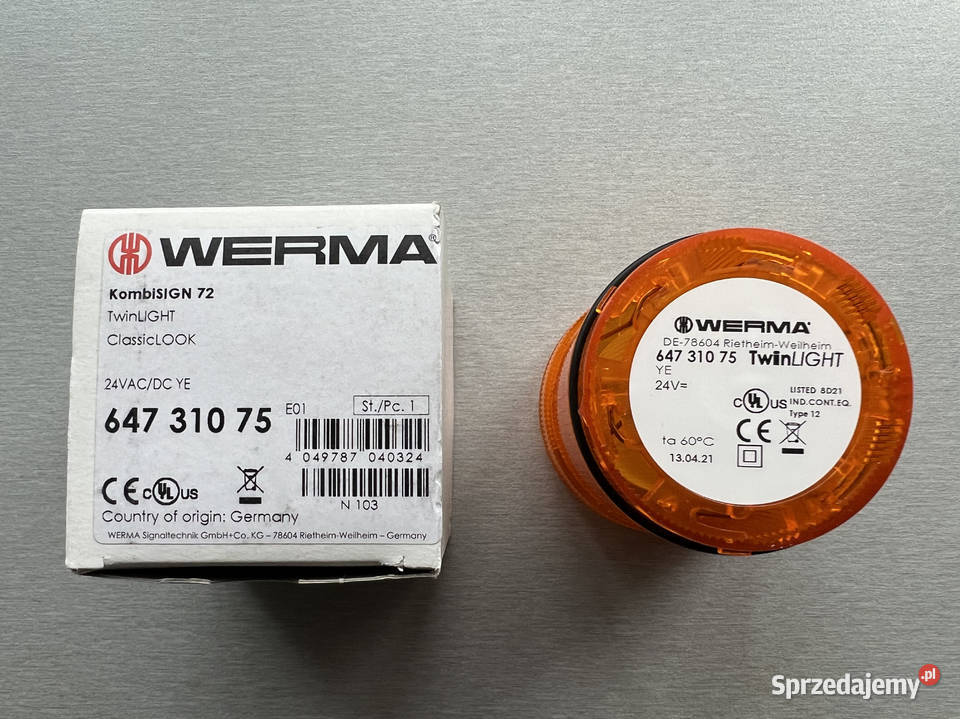 Werma 64731075 KombiSIGN 72 Żółty kolumna Gliwice sprzedam