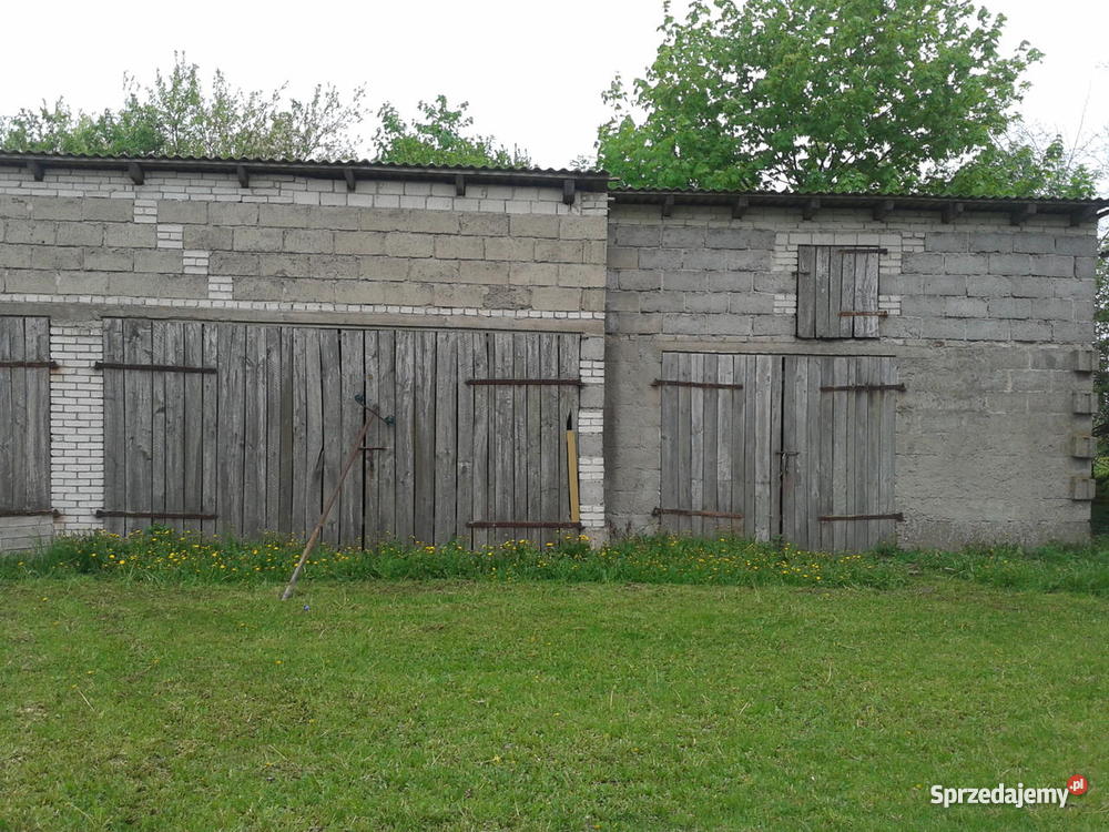 dom garaż i budynki gospodarcze