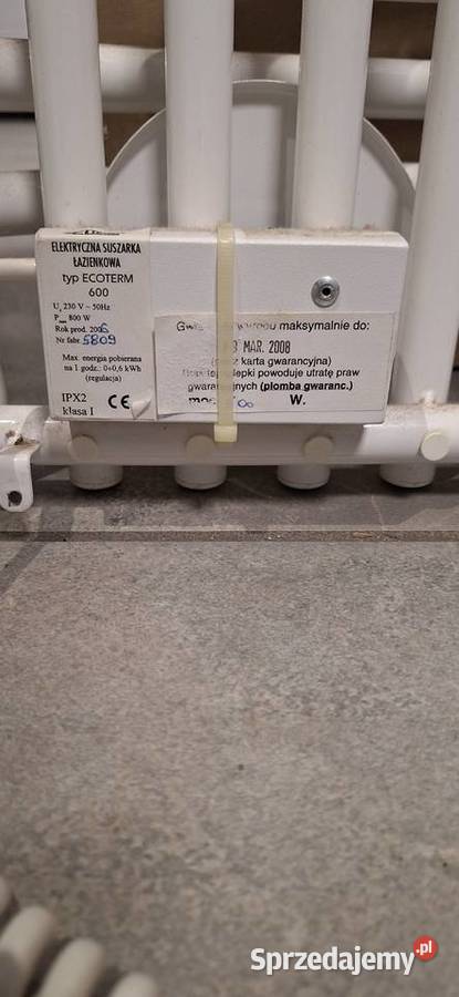 grzejni elektryczny drabinkowy