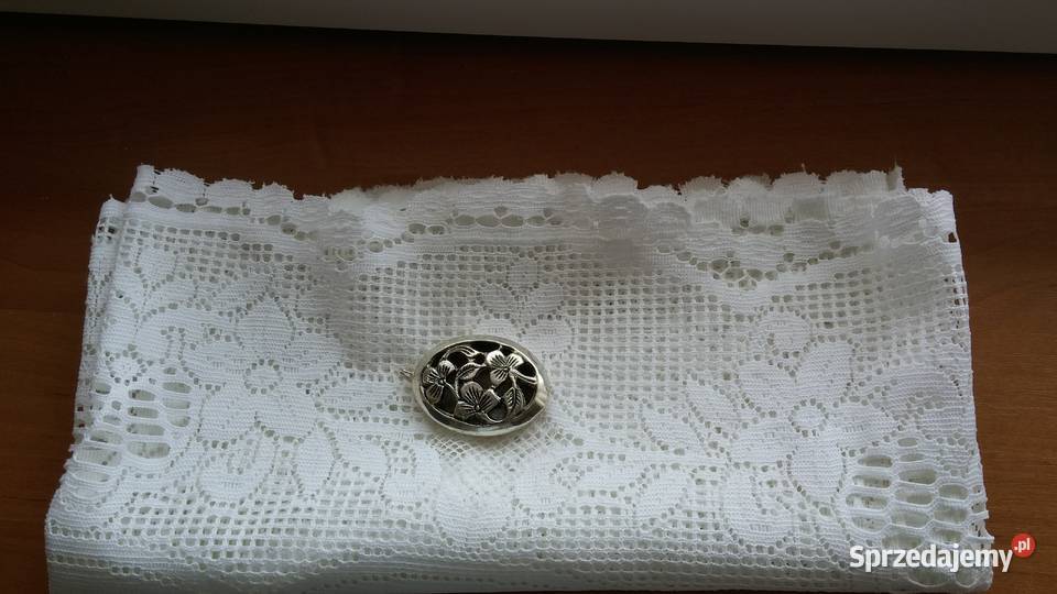 Piękny stary wisior grubo posrebrzany Antyki Sosnowiec
