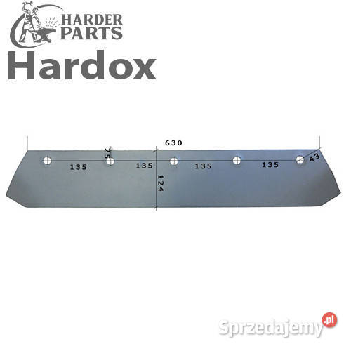 Lemiesz 300hektarów HARDOX 187314S do pługa