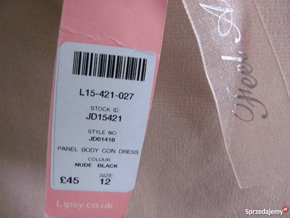 Sukienka lipsy london Panel Bodycon Dress nude kolorowy lubelskie Zamość
