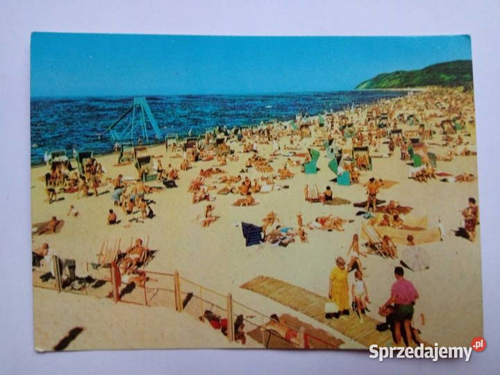 Pocztówka Międzyzdroje 1962r Znaczek śląskie