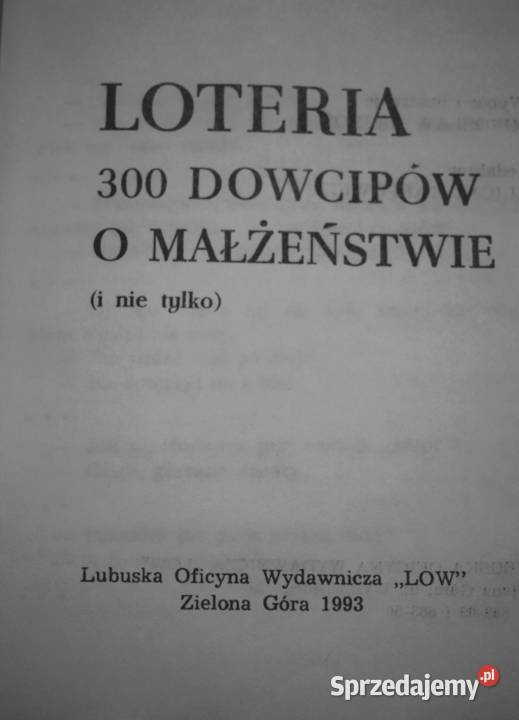 300 dowcipów o małżeństwie wydawnictwo Loteria Chełmno