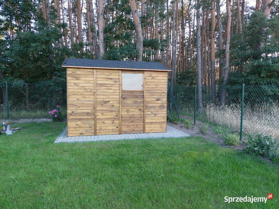 Domek Narzędziowy Ogrodowy Drewniany 220x283 Swarzędz