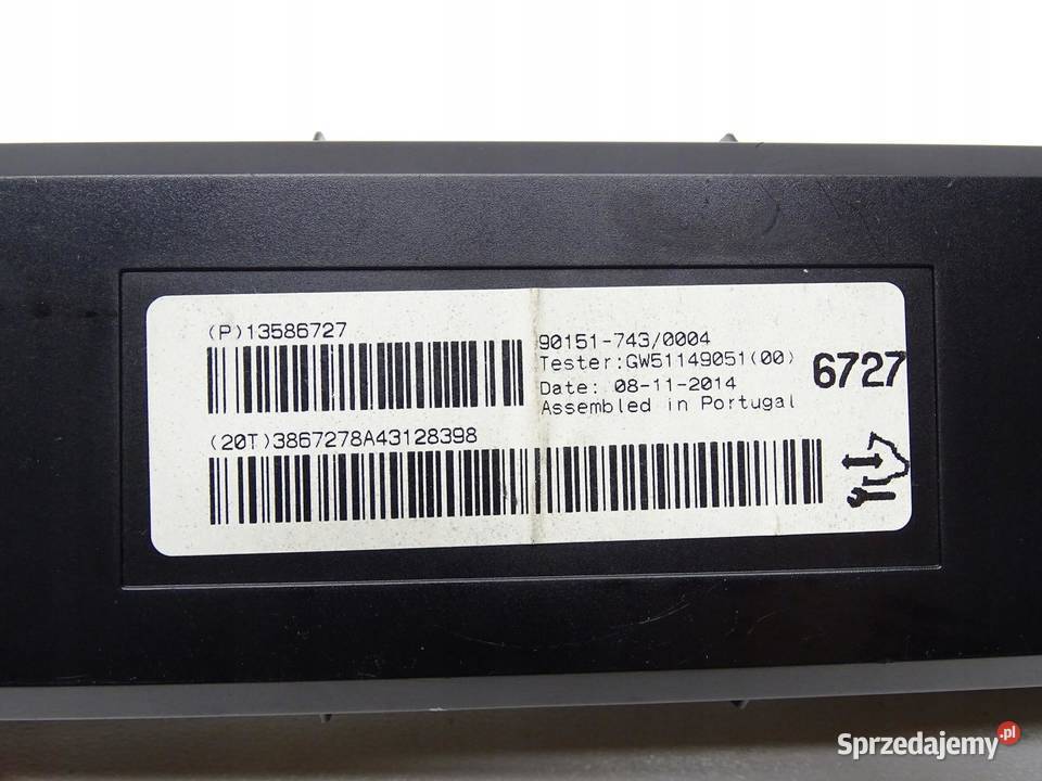 MODUŁ STEROWNIK KLIMATYZACJI OPEL ASTRA J IV