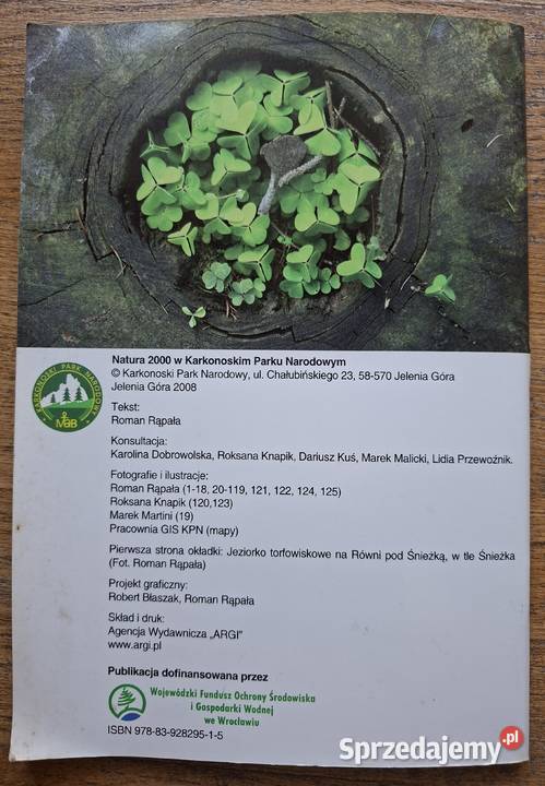 Torfowiska Karkonoszy Natura 2000 w Karkonoskim ISBN 9788392829515 Kraków