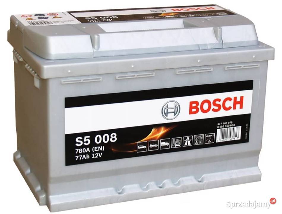 Akumulator Bosch 77Ah 780A EN S5008 PRAWY PLUS Akumulatory