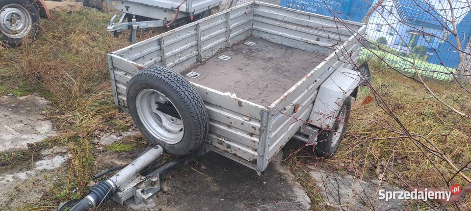 Przyczepa dmc 650 190x100 z hamulcem najazdowym burtowe Do samochodów osobowych