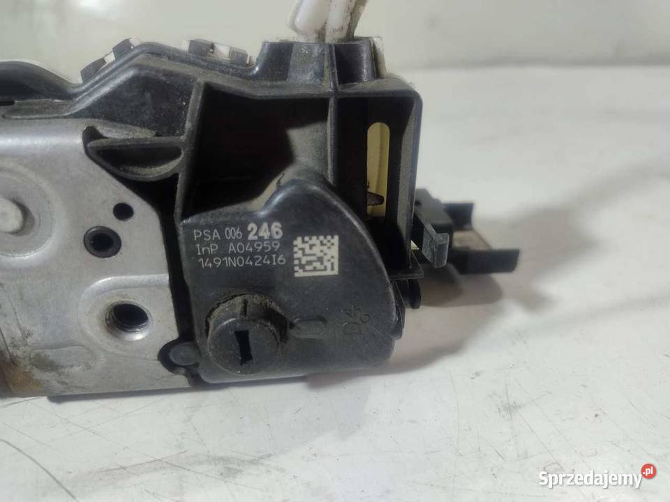 ZAMEK DRZWI PRAWY PRZÓD 6 PIN CITROEN C3 II 16