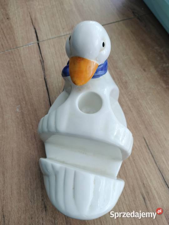 Porcelana szkliwiona kaczka serwetnik zachodniopomorskie