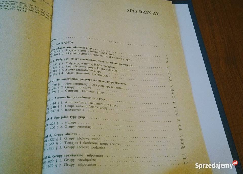 Zbiór zadań z teorii grup Kazimierz Szymiczek Gdańsk sprzedam